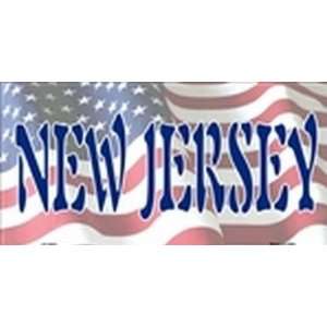 American Flag (New Jersey) License Plate Plates Tags Tag auto vehicle 