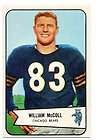 1954 Bowman Football #59 William McColl Chicago Bears