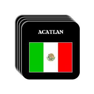  Mexico   ACATLAN Set of 4 Mini Mousepad Coasters 