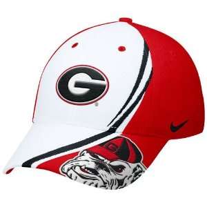  Nike Georgia Bulldogs Red Conference Red Zone Flex Fit Hat 