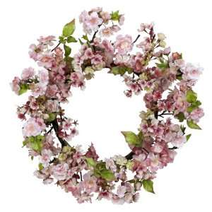  Real Looking 24 Cherry Blossom Wreath Pink Colors   Silk 