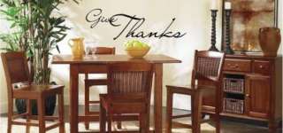 Give Thanks Vinyl Wall Art Words Decals Stickers Decor Decoration 