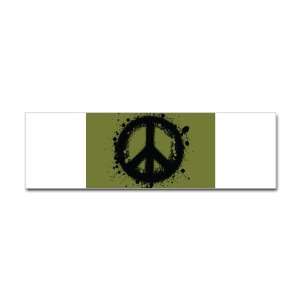  Bumper Sticker Peace Symbol Ink Blot 