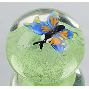  Murano Design Hand Blown Glass Art   Colorful Butterfly on 