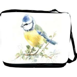  Rikki KnightTM Blue and Yellow Bird Art Messenger Bag 