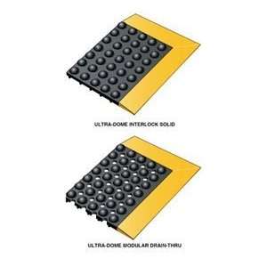    Fatigue Mats Center Drain 3 ft. x 4 ft. with Yellow