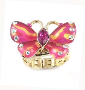 Betsey Johnson Jewelry Hawaiian Luau Butterfly Ring  