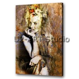   oil painting abstract art thick texture paints (Marilyn Monroe) 24x36