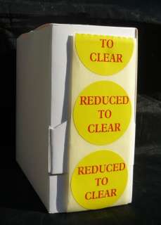 REDUCED TO CLEAR Box 500 Self Adhesive Labels Sticker  