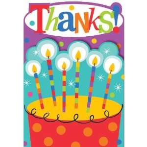  Dots and Stripes Birthday Thank You Notes