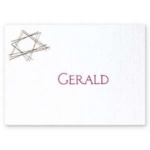  Star of David on Pearl Thank You Note Thank You Notes 