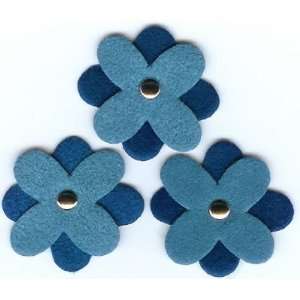  Maisy Mo Design Easily Suede Flowers Bluestone Bluebell 