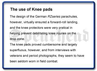 WW2 German Fallschirmjager Tropical Knee Pads Type1  