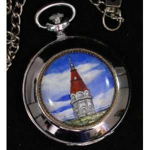   MOLNIJA #0127 (with hand painted enamel CHURCH TOWER 