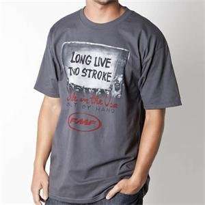 FMF Apparel Two Stroke T Shirt   Large/Charcoal 