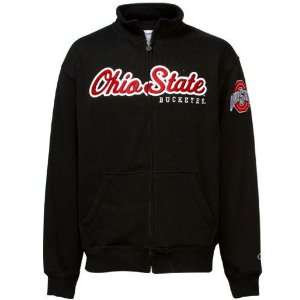  Champion Ohio State Buckeyes Black Heritage Full Zip Sweatshirt 