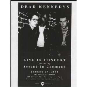  Dead Kennedys Concert Poster Albuquerque 2002