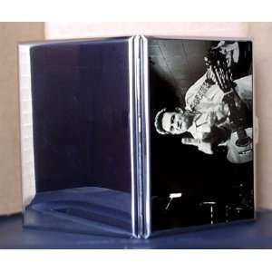 Johnny Cash Black and White With Middle Finger Cigarette Case, Money 