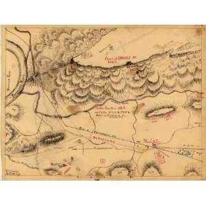    1864 Civil War map of Chattanooga, Tennessee