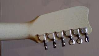 c1960s White Metallic Telestar Mona Guitar Serial # S9080279  