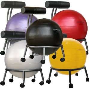 Isokinetics Inc. Fitness Ball Chair   Adjustable   Choice of Ball 