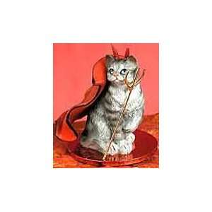  Silver Tabby Cat Devil Figure Toys & Games