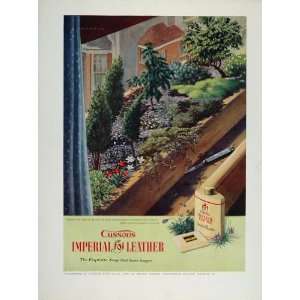 1953 Ad Imperial Leather Soap Bonsai Garden Window Box   Original 