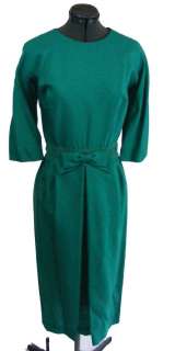 Gorgeous bright teel green silk shantung dress.