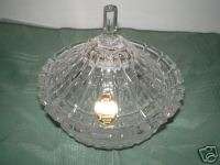 INDIANA GLASS TIARA “CANDY BOX/DISH AND COVER CRYSTAL”  