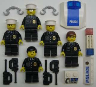 LEGO SWAT TEAM POLICE MINIFIGS LOT city town chief  