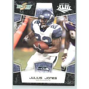 Edition Super Bowl XLIII Black Border # 289 Julius Jones   Seattle 