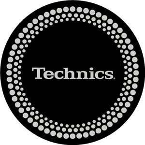  Technics Turntable Slipmats   Silver Dots   Pair Musical 