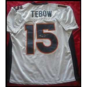  Tim Tebow Autographed/Hand Signed Denver Broncos Jersey 