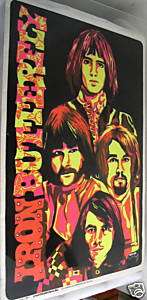 Vintage Iron Butterfly Blacklight Creative Poster 1969  