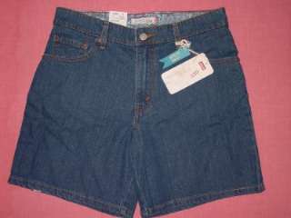 NWT WOMENS LEVIS 550 RELAXED SHORTS DARK BAY 8 MISSES 052177443623 