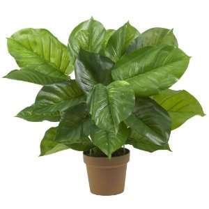  Real Looking Large Leaf Philodendron Silk Plant (Real Touch) Green 