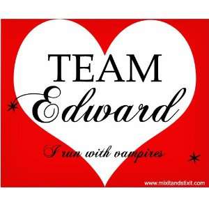 Team Edward Heart Locker Fashion Magnet