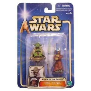 com Star Wars Attack of the Clones   Yoda & Chian Padawan Lightsaber 