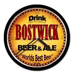  BOSTWICK beer and ale cerveza wall clock 