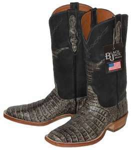 128 BLACK JACK Crocodile Cowboy Boots Womens 7 C $700  