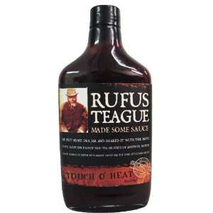 Rufus Teague Touch O Heat Spicy BBQ Sauce 16 oz.  Grocery 
