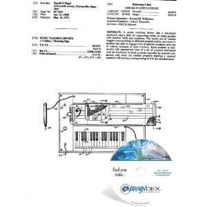  NEW Patent CD for MUSIC TEACHING DEVICE 