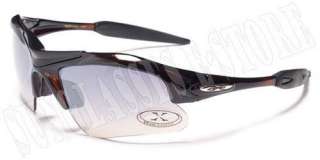 XLOOP Sunglasses Mens Sports Baseball Silver Black  