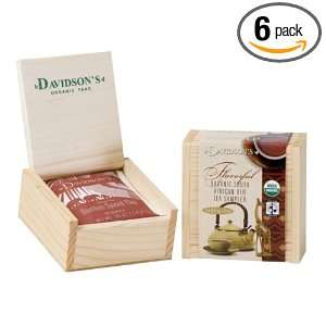 Davidsons Tea Red Sampler Tea Chest, 4 Ounce Boxes (Pack of 6 