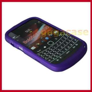 Purple Blackberry Bold 9900 9930 Snap On Hard Cover Case + Screen 