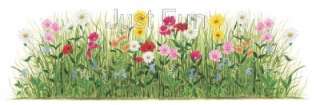 Field of Flowers   Tatouage ~ 6 Feet Wide See FREE SHIP OFFER*  