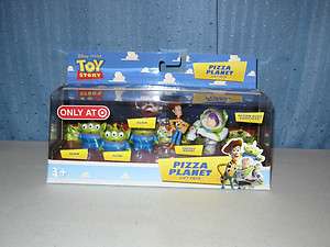 TOY STORY PIZZA PLANET GIFT PACK FIGURES TARGET EXCLUSIVE BUZZ WOODY 