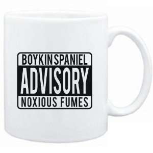 Mug White  Boykin Spaniel ADVISORY NOXIOUS FUMEs Dogs  