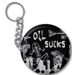  OIL SUCKS SKELETONS Gulf bp Spill Relief 2.25 inch Button 