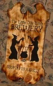 Witches Brewery Wood Sign  Wicca, Witch, Pagan  